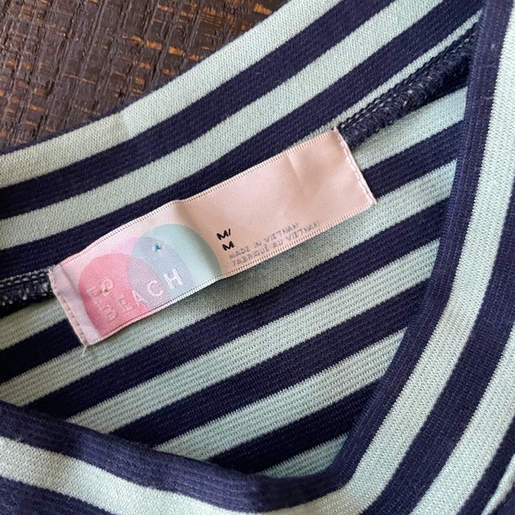 Free People Beach striped mock neck dress. - Picture 7 of 7